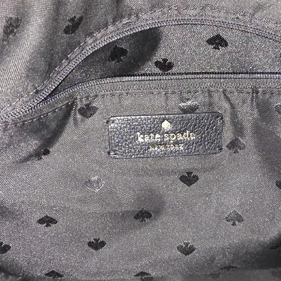 Kate Spade Black Pebbled Leather Crossbody with 2 Different Straps - Picture 12 of 16